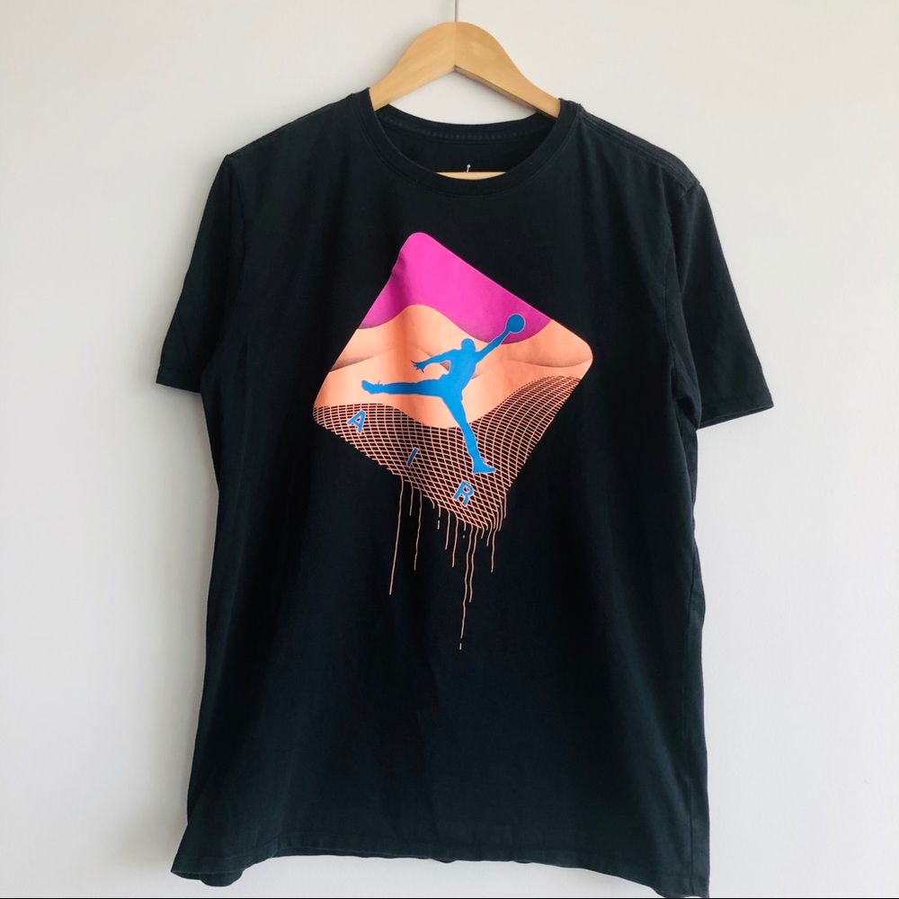 AIR JORDAN Black Graphic T-Shirt